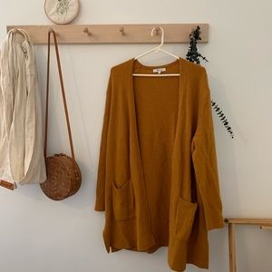 Madewell Kent Cardigan in Camel